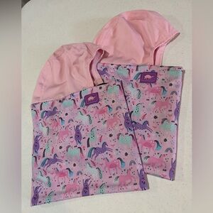 Unicorn Print Turtle Fur Shellaclava ((2))